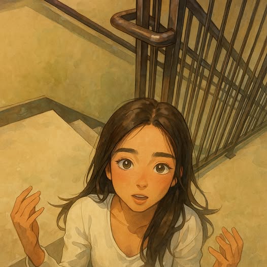 Testing out the stairs